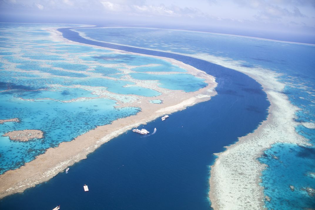 The channel between Hardy and Hook Reefs, Great Barrier Reef
