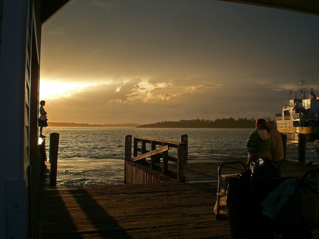 Little Girl in Twilight After the Storm, Cliff Island, Maine