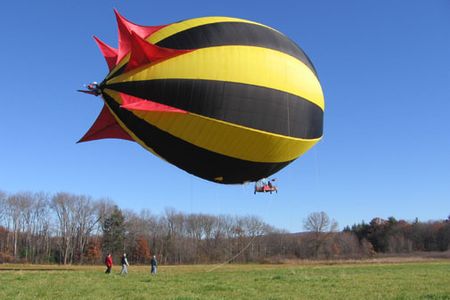 It uses hot air -- no helium necessary.