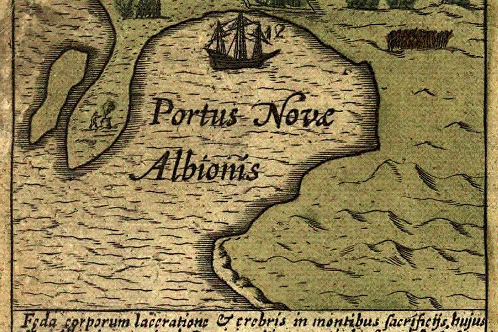 Map of Portus Nova Albionis