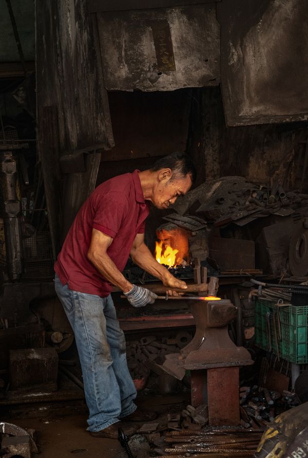 Old  blacksmith in Penang thumbnail