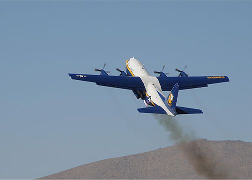 Between the races, the performers claim show center. This year, the U.S. Navy Blue Angels appeared with their Lockheed C-130 “Fat Albert.” Look at the violet flame shooting from the exhaust nozzle of Fat Albert’s Jet Assisted Take-off rockets.