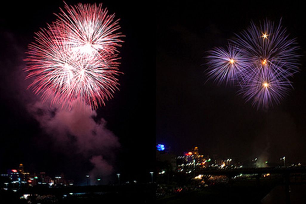 Fireworks during Diwali