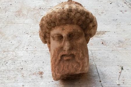 Routine sewage work in Athens unearthed a bust of Hermes, the Greek god of trade, wealth, luck, fertility, animal husbandry, sleep, language, thieves and travel.