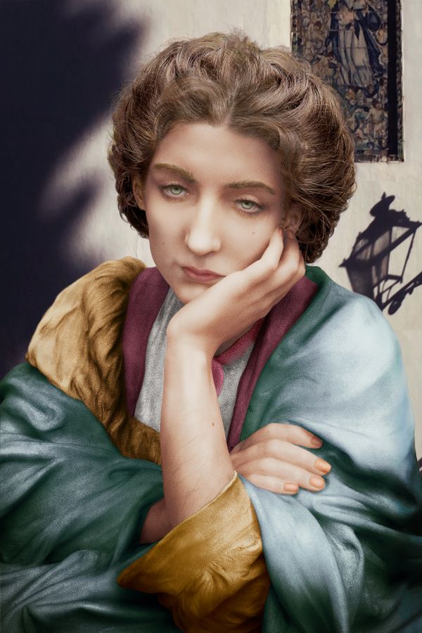 Berthe Pichard Moreau at 24, 1900, after Blay y Fabregas thumbnail