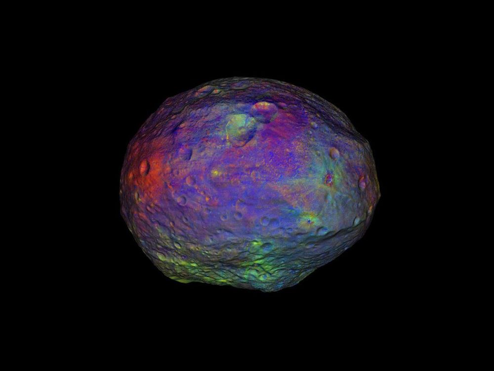 3D map of Vesta