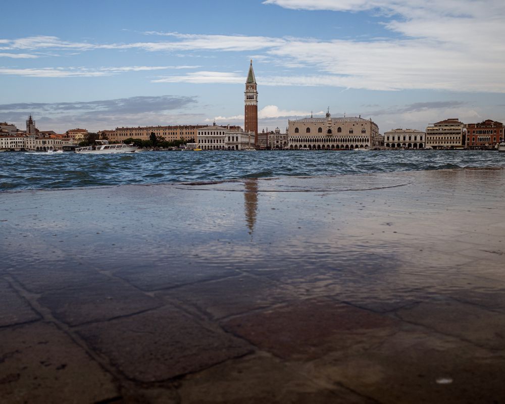The view of Venice from San Giorgio Maggiore.