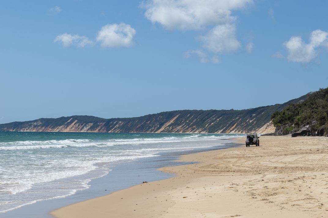 Rainbow Beach, along the Sunshine Coast