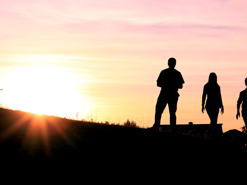 People on a hill at sunset. | Smithsonian Photo Contest | Smithsonian ...