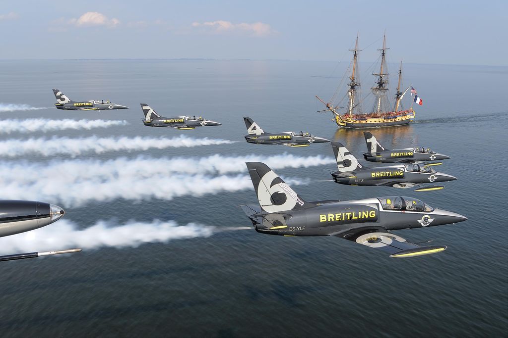 Breitling Jet Team Flies Over Hermione_Image 1.jpg