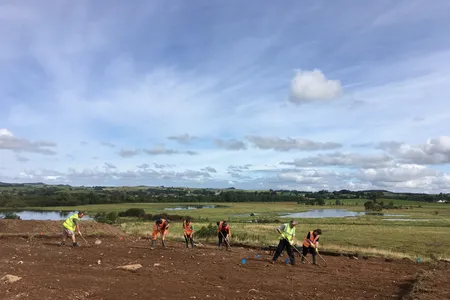 Can You Dig It volunteers took part in excavation work at Little Wood Hill in 2019. 