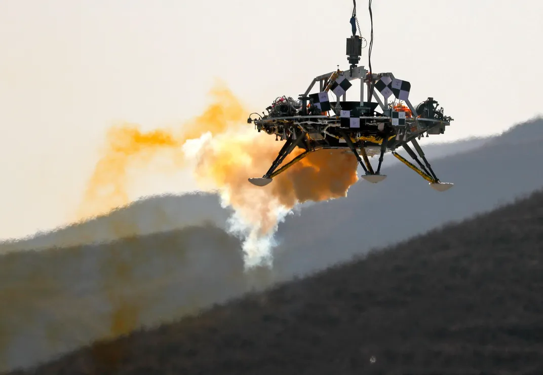 Chinese Mars lander test