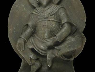 This ancient Buddhist statue is thought to have been carved from meteorite roughly 1000 years ago.