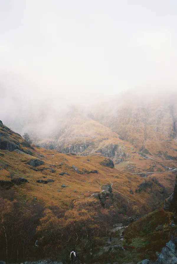 Walking back from the Lost Valley, Glen Coe thumbnail