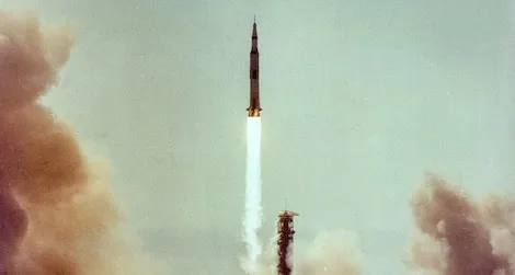 A team of scientists has recovered pieces of a rocket engine that launched Apollo astronauts to outer space.