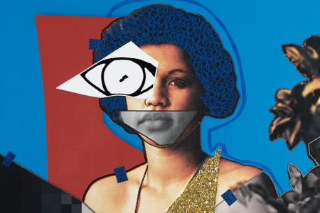 Mickalene Thomas,  Jet Blue #25 (detail), 2021