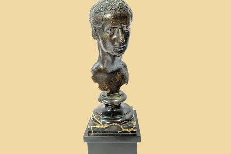 The rare bust of Caligula is only five inches tall.