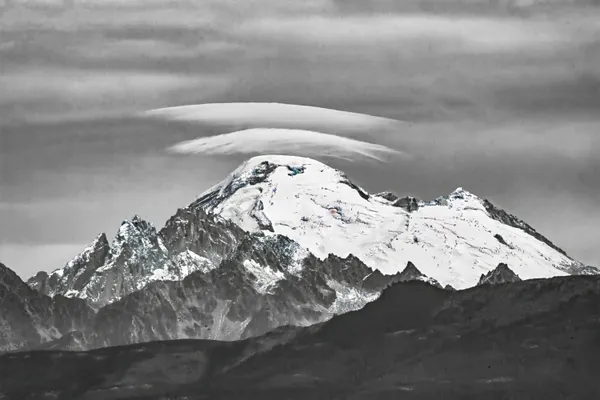 Double Lenticular Cloud over Mt Baker thumbnail