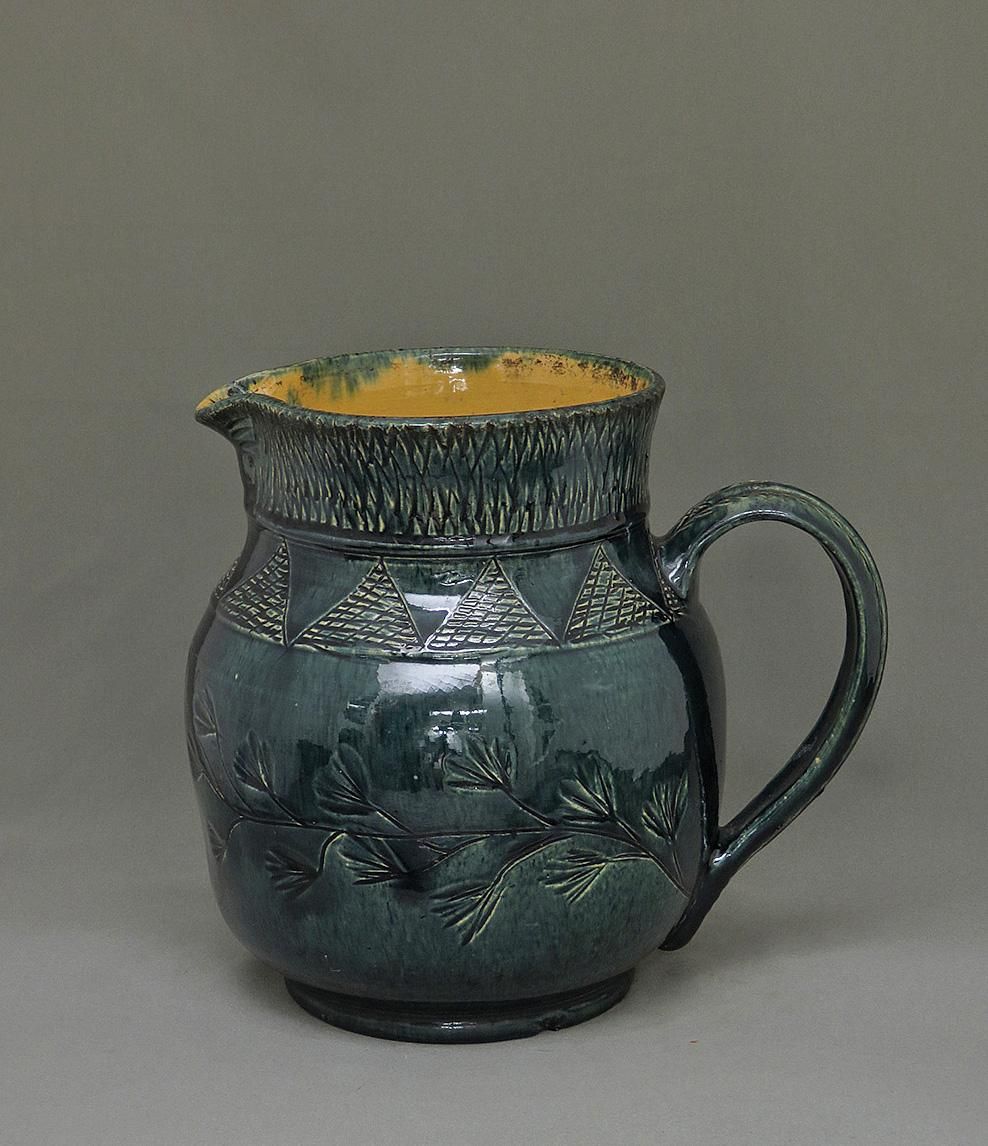 A jug by George Ohr of Biloxi, Mississippi