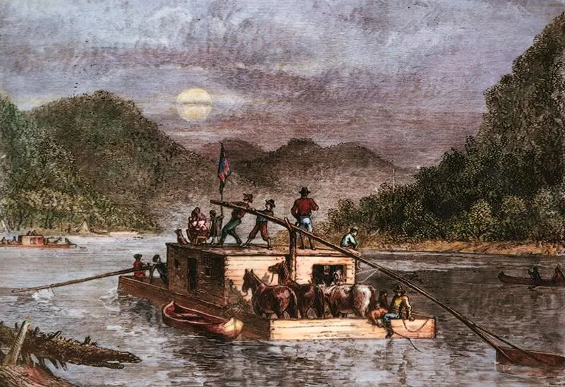 Pioneers Flatboat