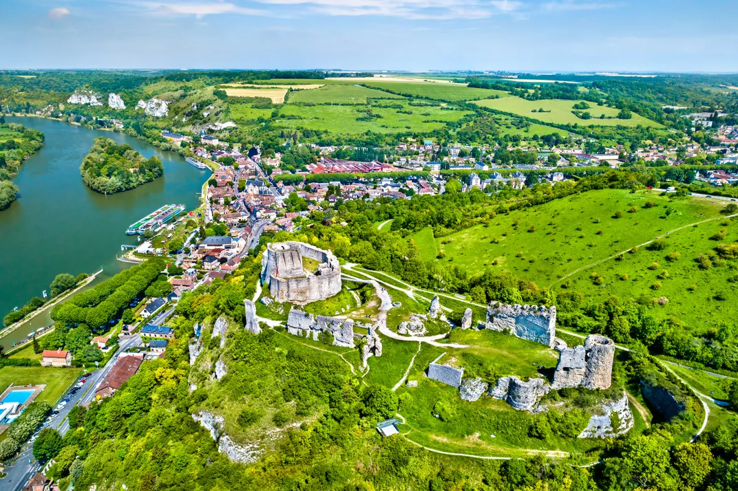Château Gaillard, stronghold of Richard the Lionheart, overlooking the Seine