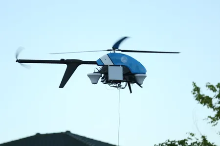 AT&T's Flying COW in action over Puerto Rico
