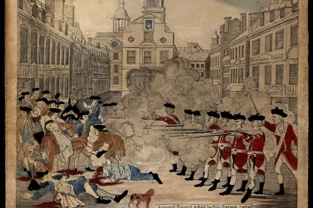 Revere's engraving of the Boston Massacre