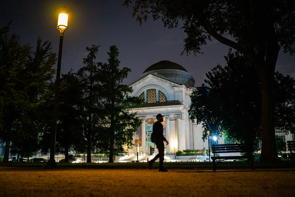 National Museum of Natural History at night