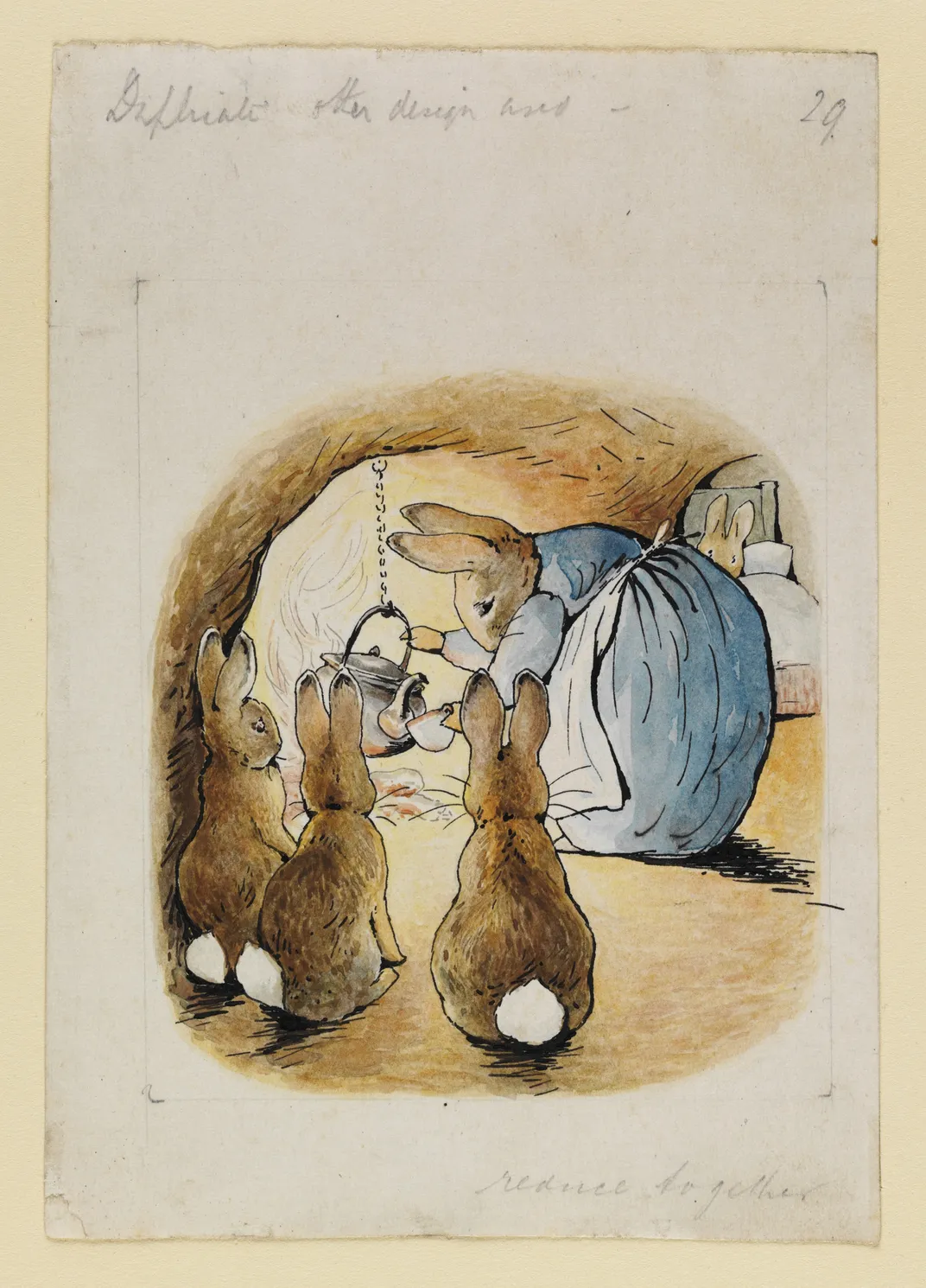An illustration for The Tale of Peter Rabbit