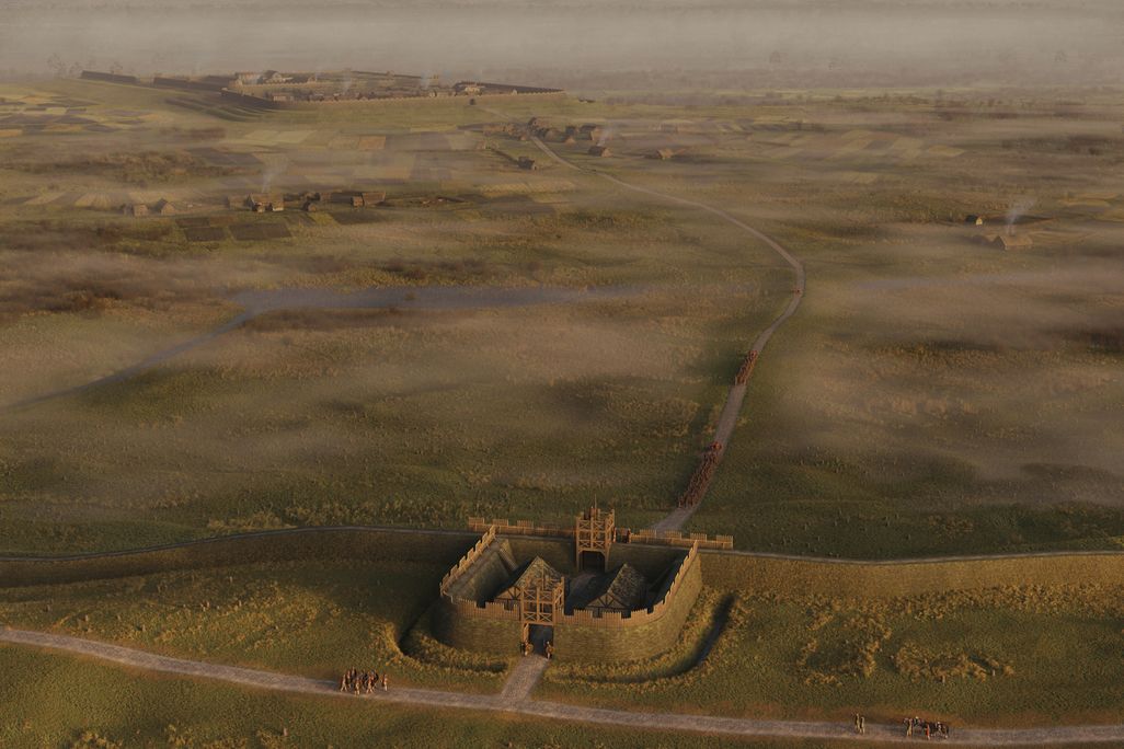 Artist recreation of the fortlet