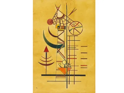 Wassily Kandinsky, Curved Tips, 1927
