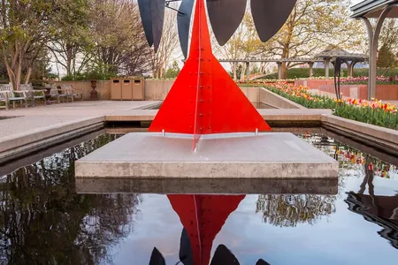 Alexander Calder, "Five Rudders," 1964. Lent by the Mildred Lane Kemper Art Museum, Washington University St. Louis. Gift of Mrs. Mark C. Steinberg, 1964. © 2017 Calder Foundation, New York / Artists Rights Society (ARS), NY