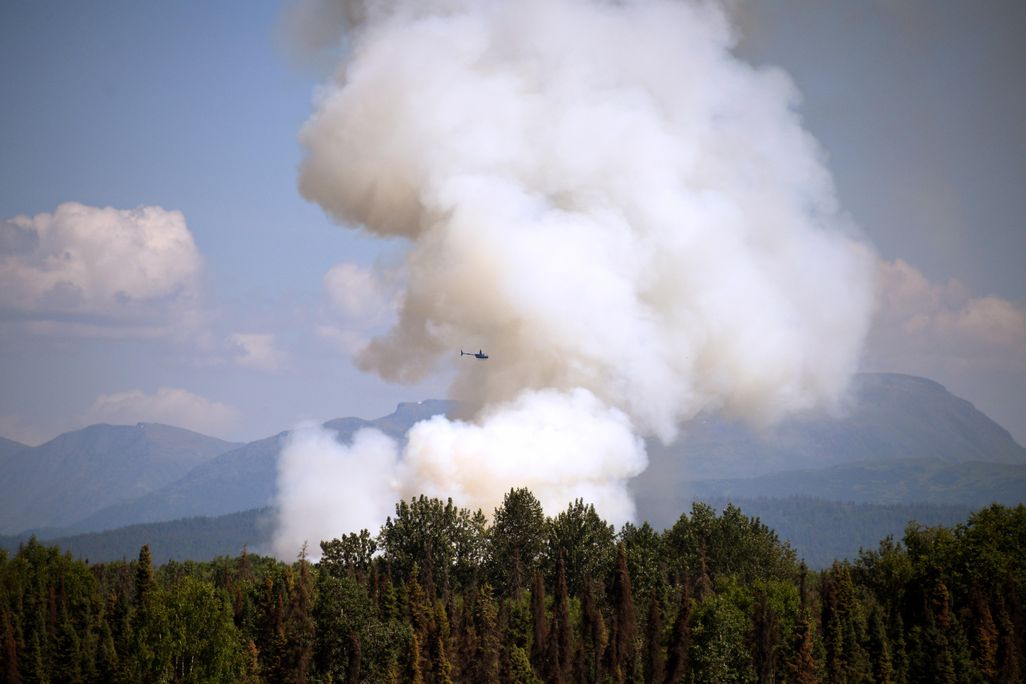 Forest fire in Alaska