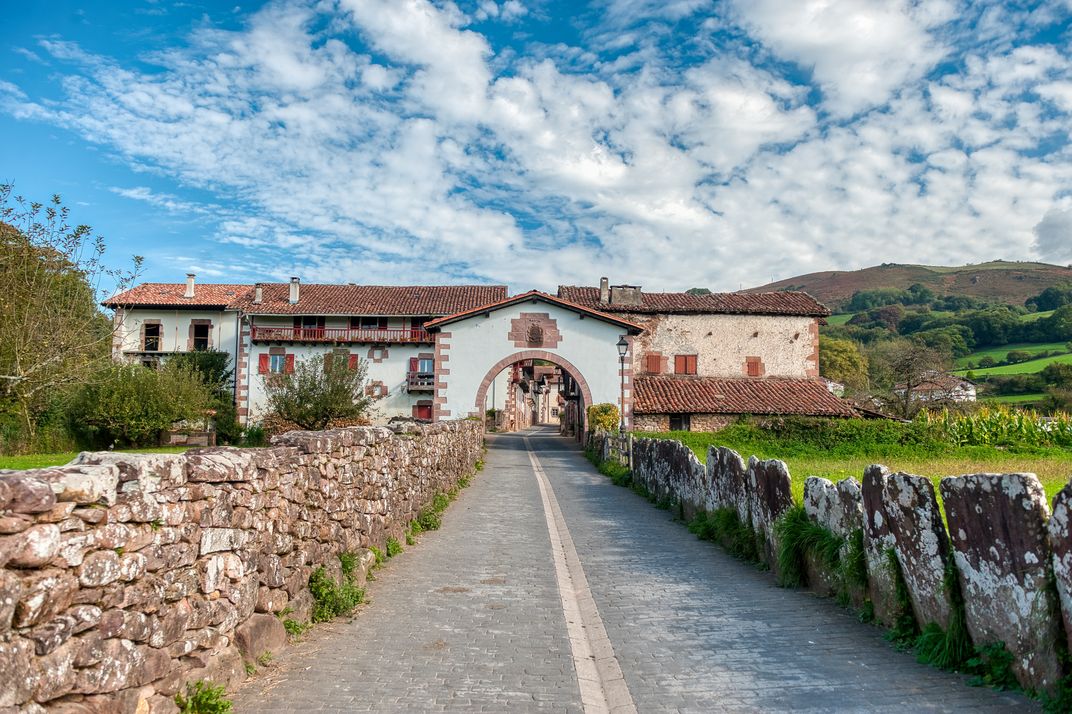 The Basque village of Amaiur-Maya in the Baztán Valley of the Spanish Pyrenees