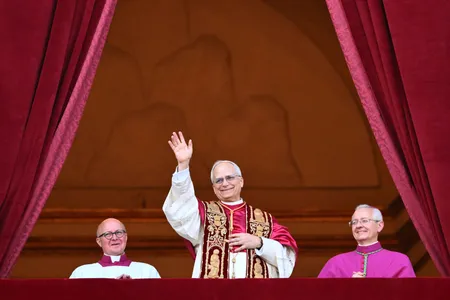Leo XIV made his first appearance as pope on the&nbsp;balcony of St. Peter&#39;s Basilica on May 8.
