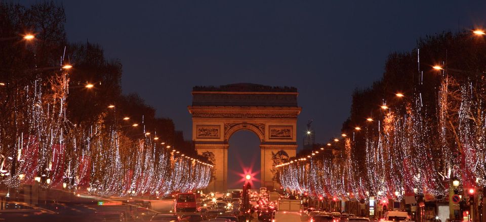  Christmas decorations on Champs Élysées, Paris 