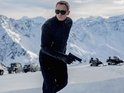 Daniel Craig as James Bond escapes villains in the Austrian Alps in Spectre, the latest 007 movie. 