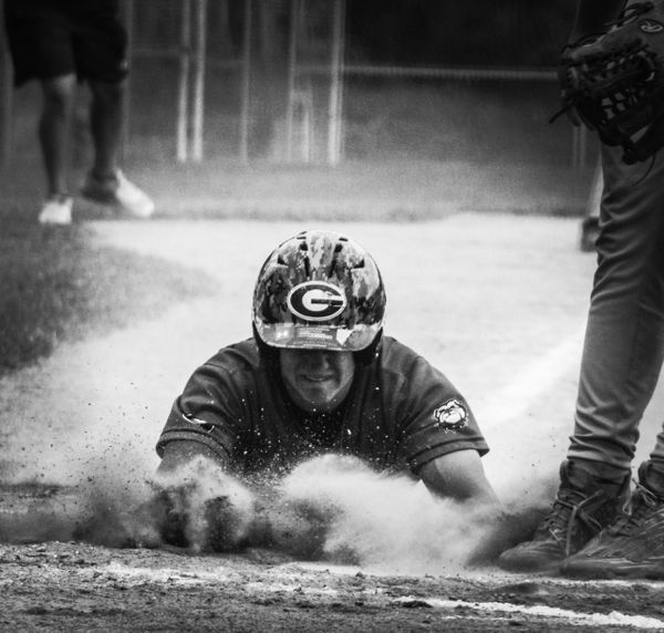 Sliding into home plate thumbnail