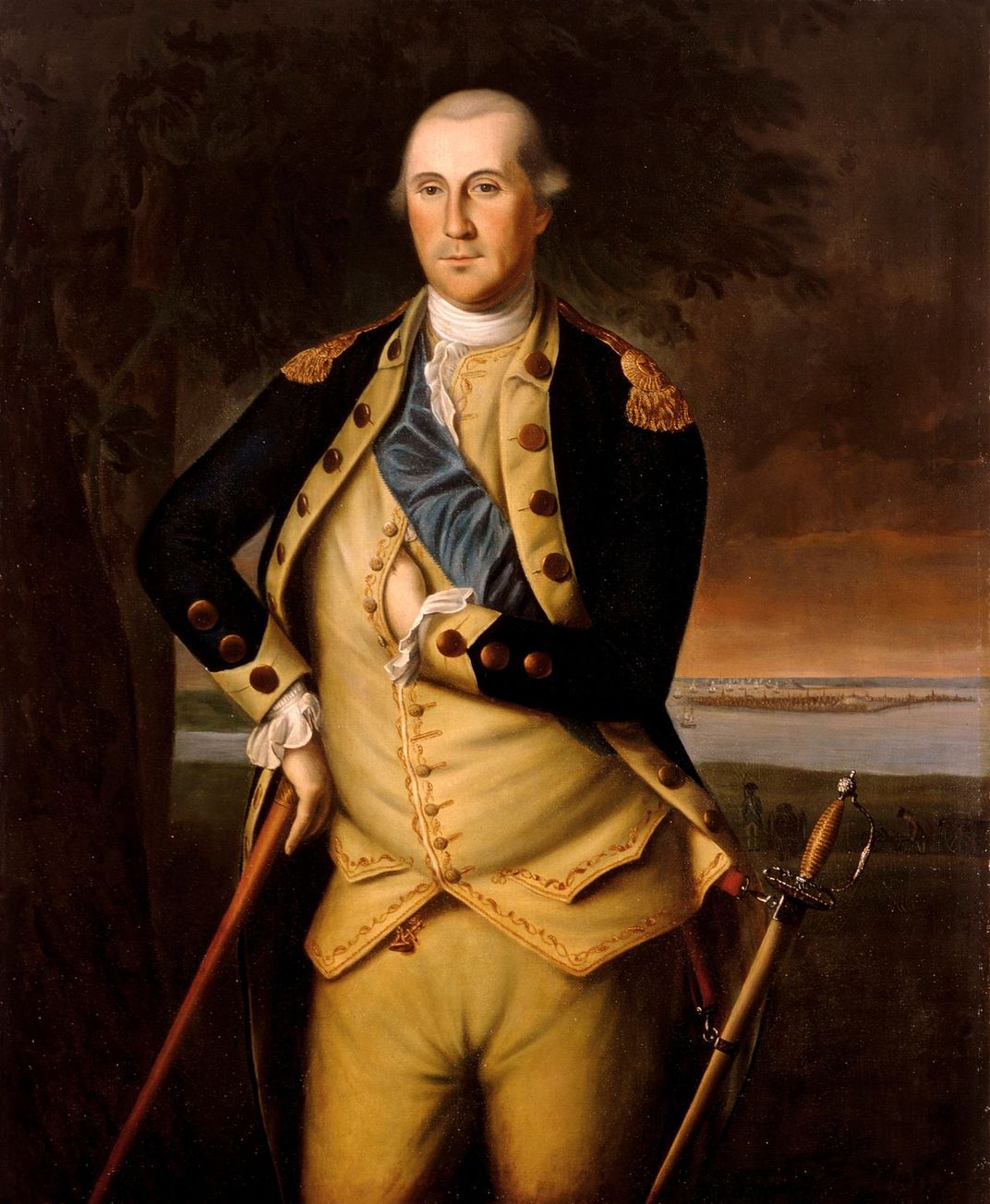 A circa 1776 portrait of Washington
