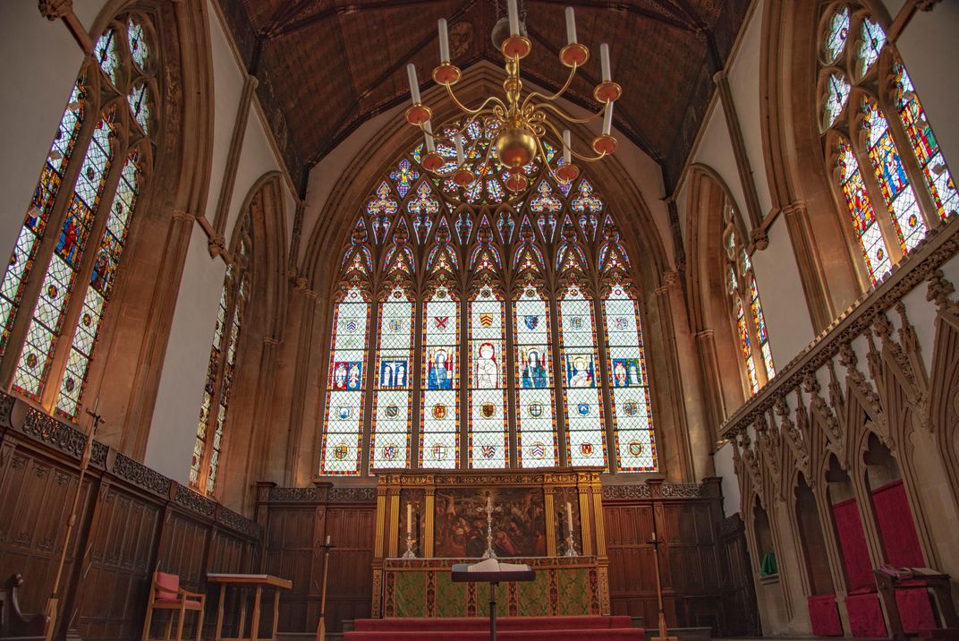 Interior of the Merton College chapel. Credit: Wade Jennings