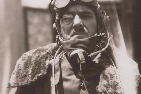 Major Latham Valentine Stewart Blacker in flying gear in 1933. Blacker, a former fighter pilot, shot the first aerial footage of Mount Everest.