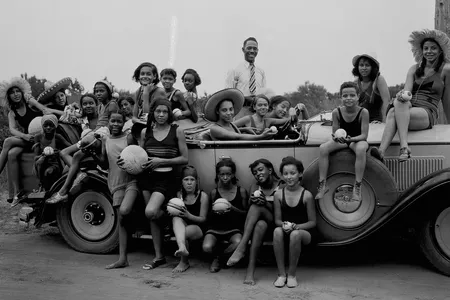 Participants in a YWCA camp for girls in Highland Beach, Maryland, in 1930