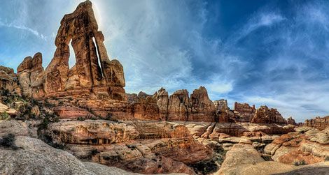 The Druid Arch in Canyonlands National Park