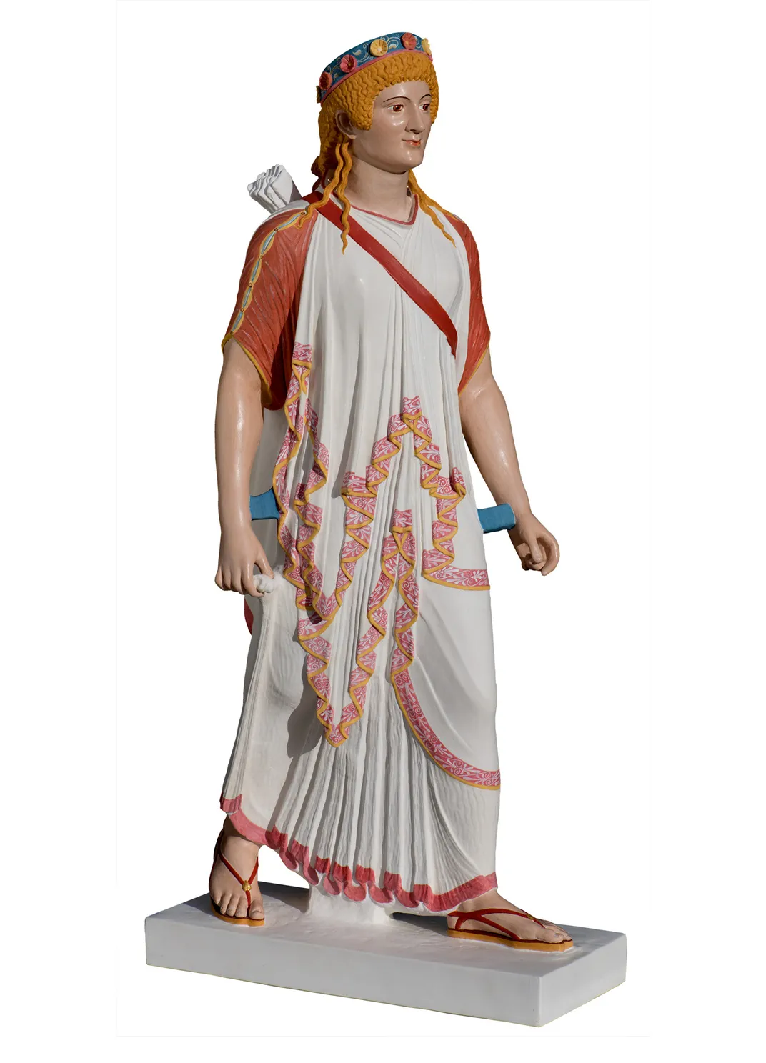 Reconstruction of a marble statue of the goddess Artemis from Pompeii, Variant A, 2010, by Vinzenz Brinkmann and Ulrike Koch-Brinkmann