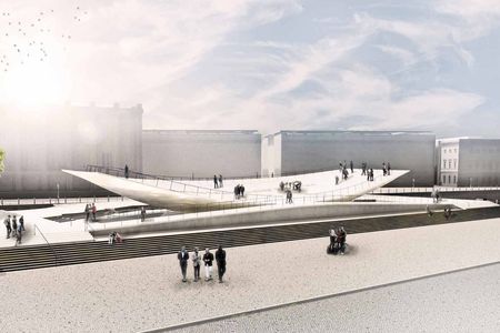 This moving bowl will soon commemorate German reunification in Berlin. 