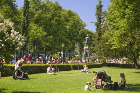Esplanade park in Helsinki