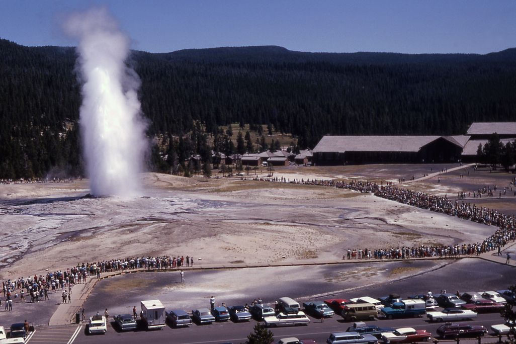 Old Faithful in Yellowstone National Park