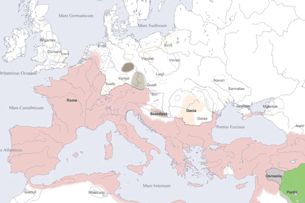 An extended view, from 1 AD to 2000 AD. If you click it will get bigger and easier to read.