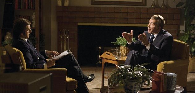 David Frost interviews Richard Nixon in Ron Howards Frost/Nixon