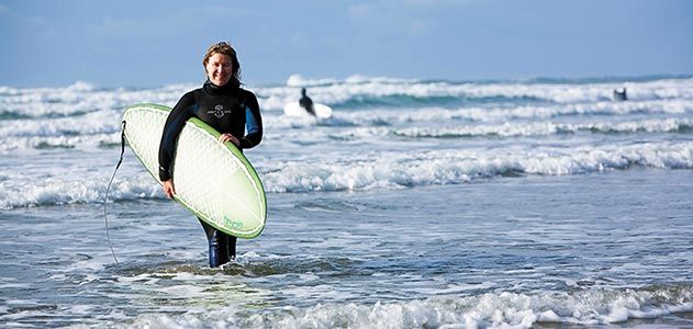 Annette von Jouanne at Oregons Otter Rock Beach